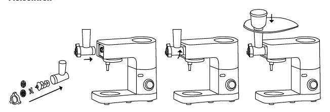Meat grinder assembly