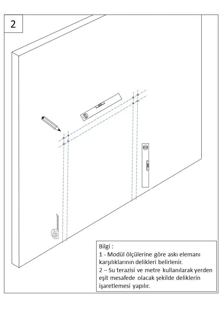 Marking drill holes