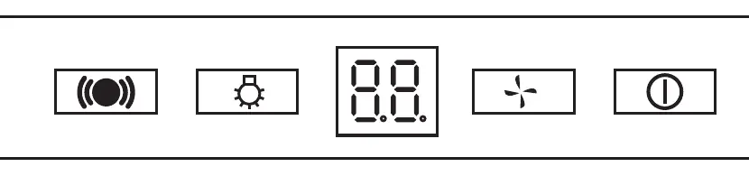 Touch button control panel layout