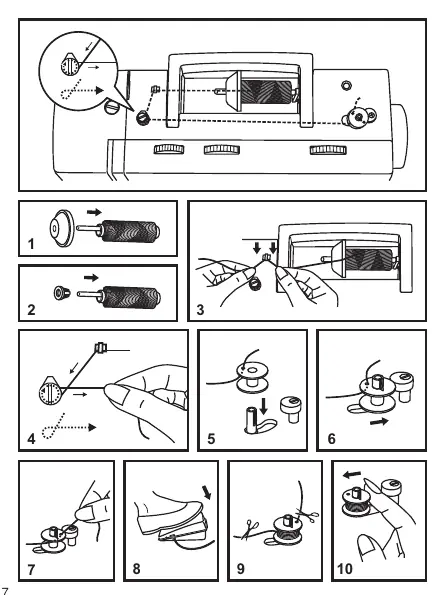Bobbin winding procedure