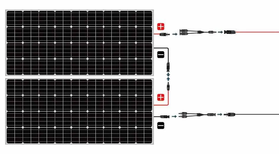 Solar panel series connection