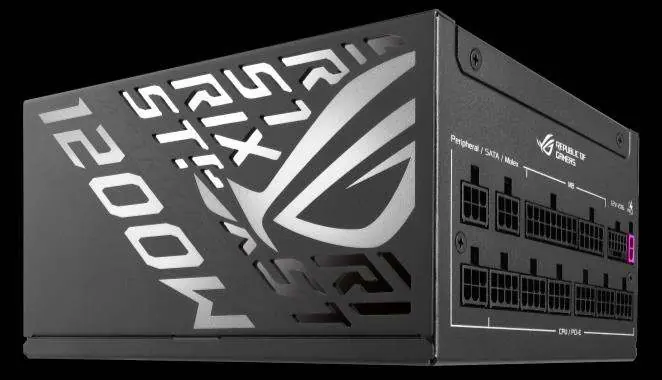 Locate the modular cable connection ports on the power supply unit.