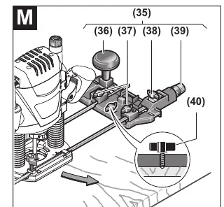 Routing with a router compass (Figure M).