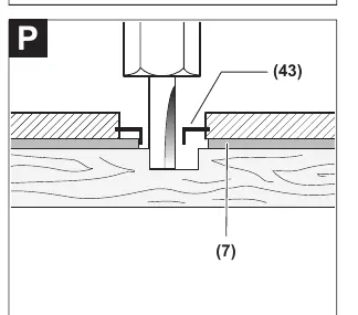 Routing with a guide bushing (Figure O).