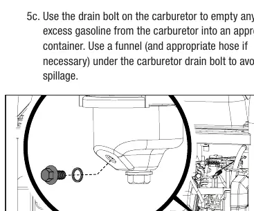 Carburetor drain bolt