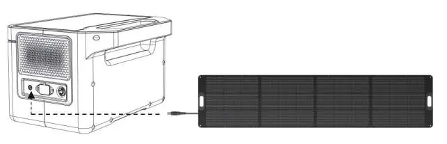 Solar charging connection