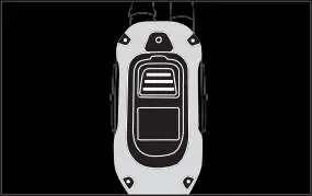 Top view of the transmitter