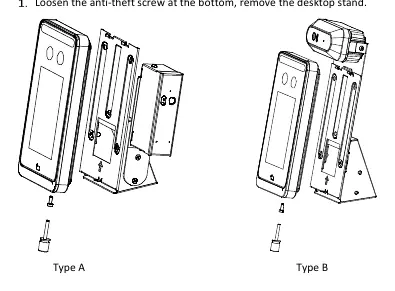 Desktop stand removal