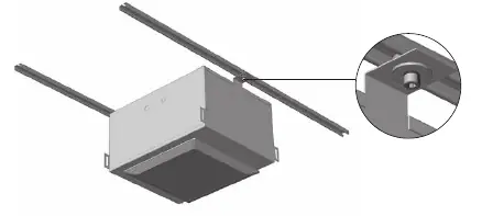 Unistrut roof rail system mounting