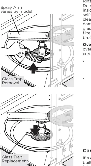 Glass trap removal and replacement