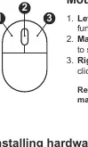 Mouse button layout