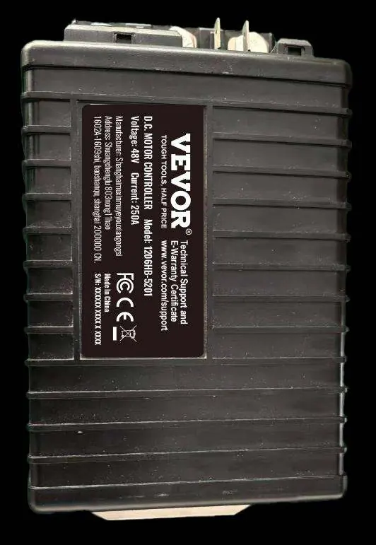Controller specifications label