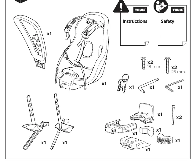 Included parts and hardware