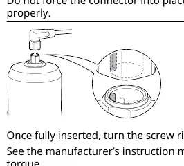 M12 connector insertion