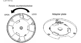 Detaching the adapter plate.