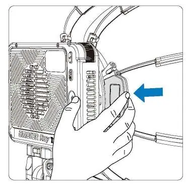 Attach the softbox accessory