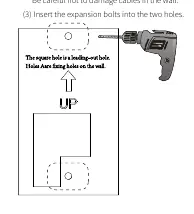 Wall mount drilling template