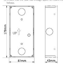 Recess mount bracket dimensions