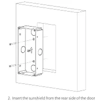 Recess mount bracket installation