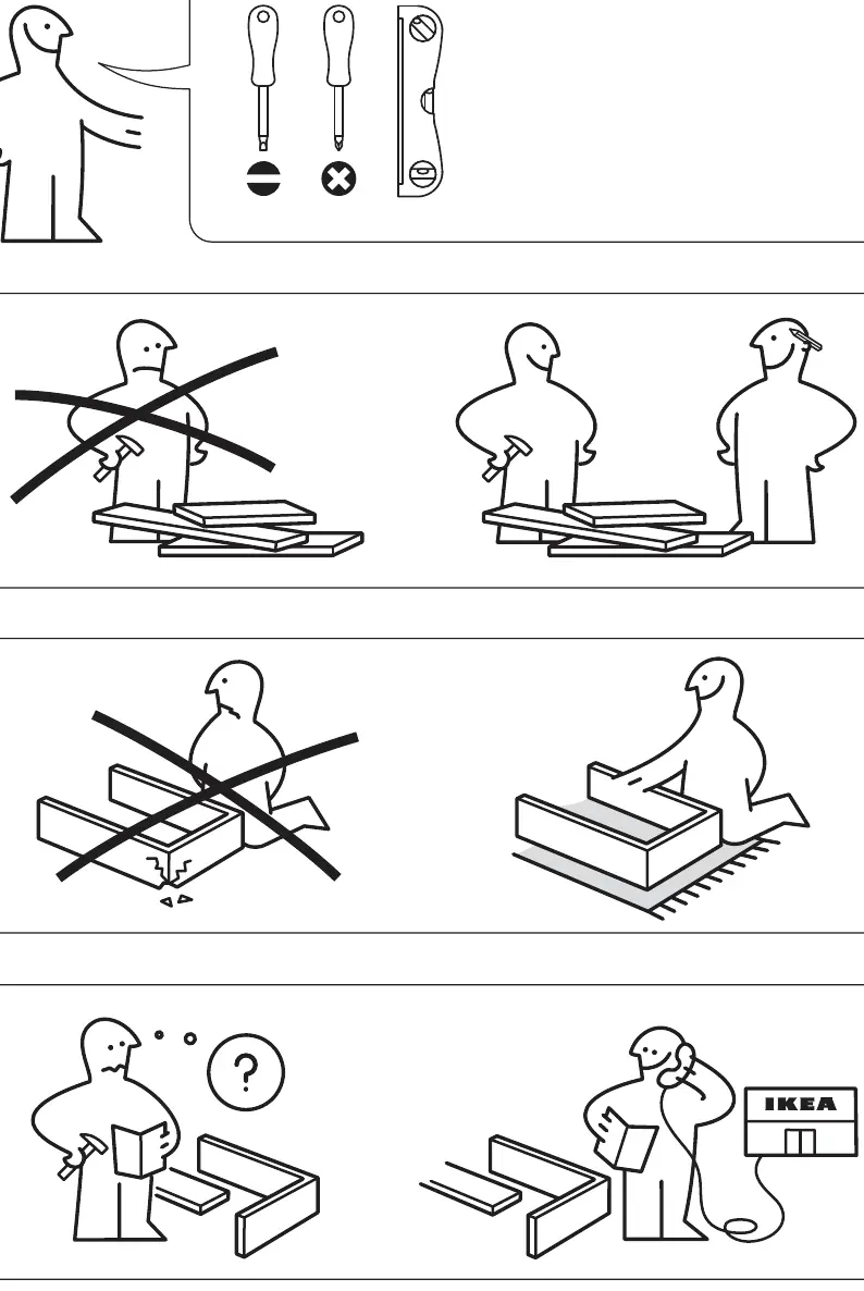 Required tools and assembly precautions