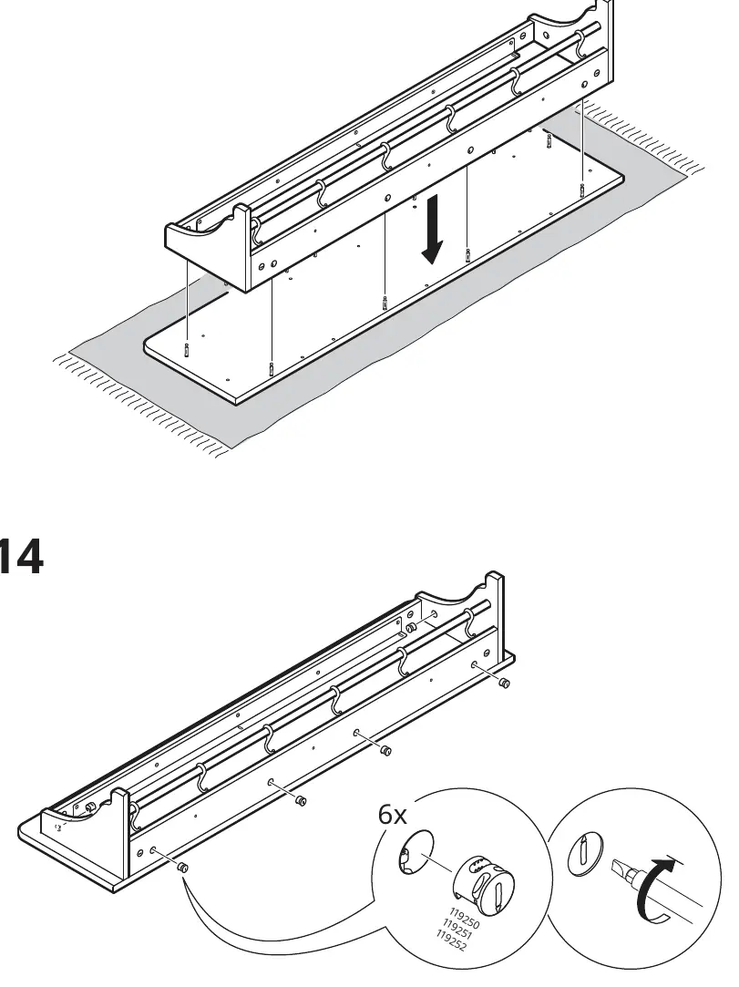 Final assembly steps 13 and 14
