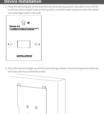 Installation diagram from the manual