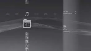 Navigate the XMB menu to access music files.