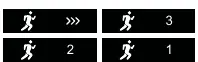 Running mode countdown sequence.