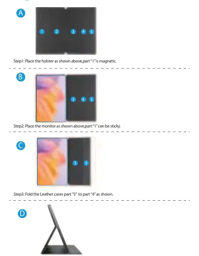 Steps to install the stand case
