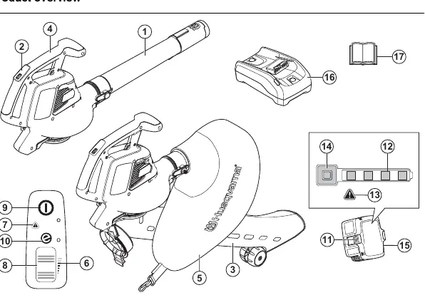 Product overview of the Husqvarna 120iBV