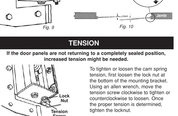 Tension adjustment