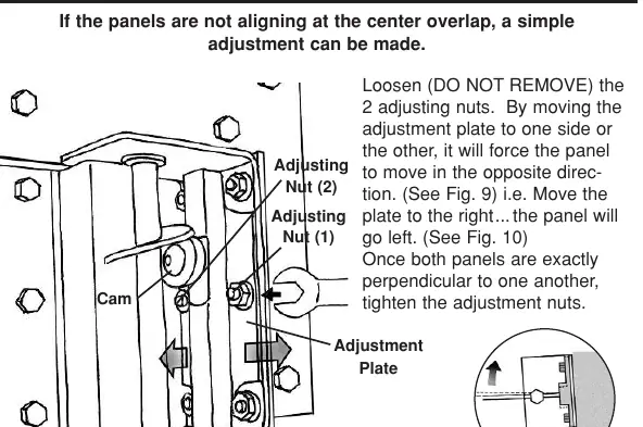 Centering adjustment