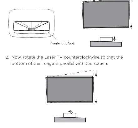 Adjusting the upper-right corner