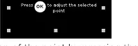 Geometric correction menu interface