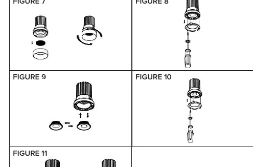 Optic lens replacement steps