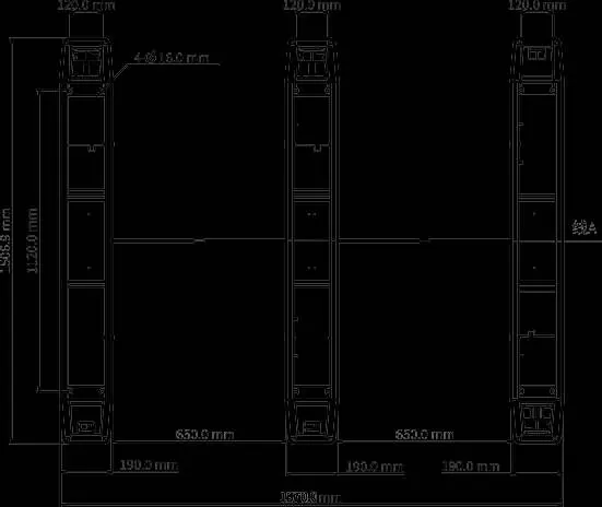 Installation layout and dimensions