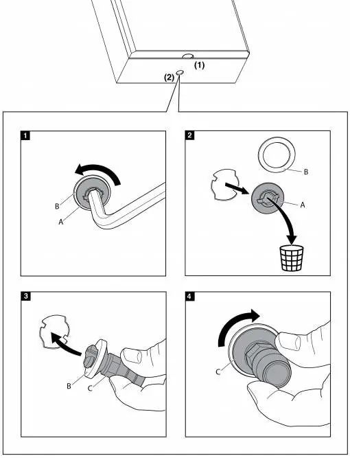 Condensate drain installation steps