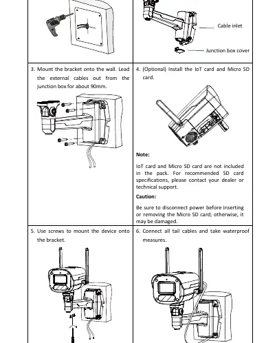 Installation steps 1-6