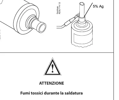 Soldering technique for copper plated steel connectors.
