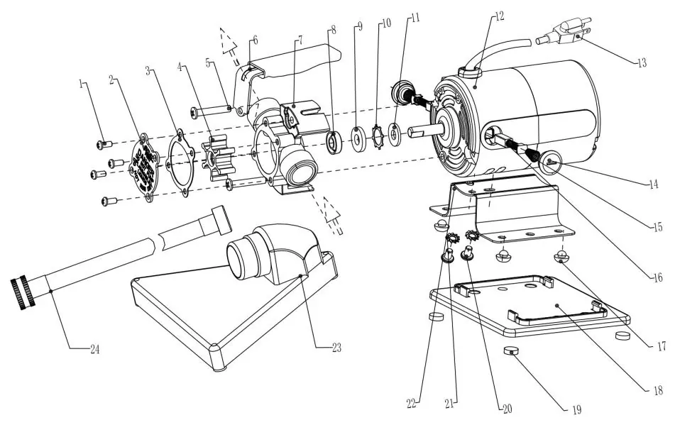 Exploded parts diagram