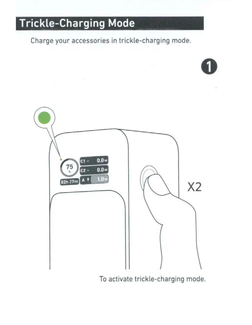 Activating Trickle-Charging Mode