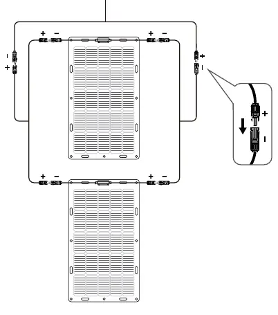 Wiring diagram for panels in parallel