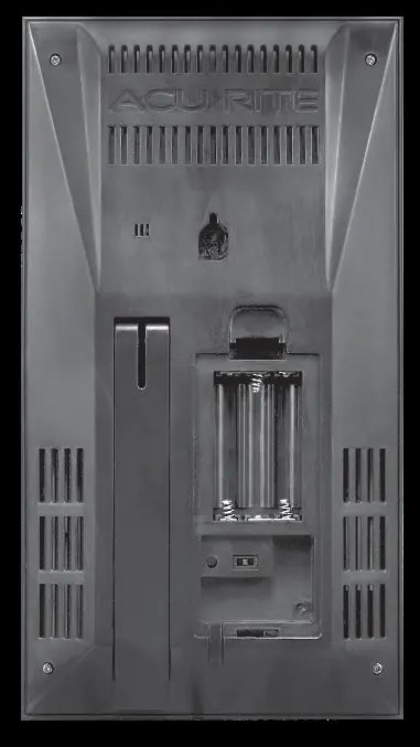Back of the display unit