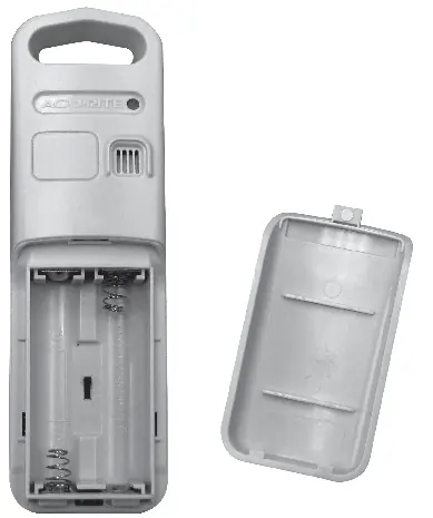 Outdoor sensor battery compartment and A-B-C switch