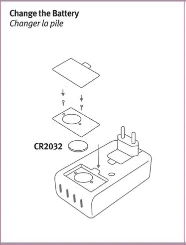 Steps to change the CR2032 battery