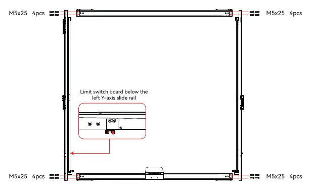 Y-axis rail assembly