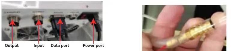 Water chiller wiring ports