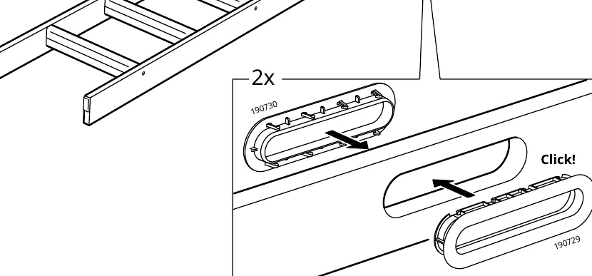 Ladder component assembly