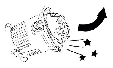 Ensure the vacuum is stable and properly positioned during operation.