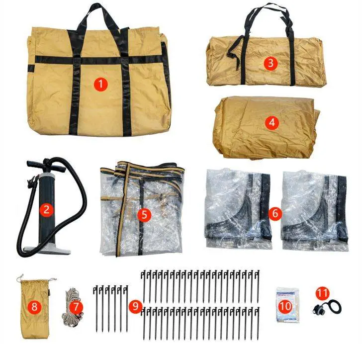 Included parts and accessories